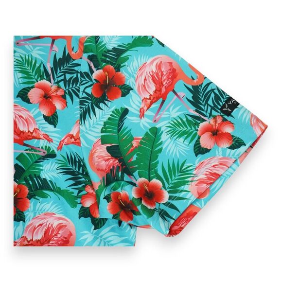 Yatta Golf Mens‎ XL Polo Shirt Tropical Pau Hana Flamingo Pattern - Picture 6 of 6